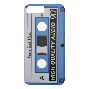 Coque iPhone 8 Plus/7 Plus Boîtes de téléphone personnalisées Retro Cassette
