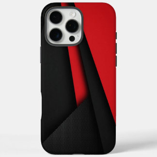 Coques iPhone 16 Pro Max Boîtes de téléphone rouge et noir