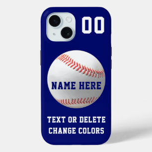 Coque Pour iPhone 15 Boîtes téléphoniques de baseball personnalisées, d