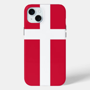 Coque iPhone 15 Mini Boîtier Apple iPhone 15 Plus, drapeau du Danemark