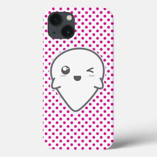 Coques Case-Mate iPhone Boîtier d'air Ghost Winking Kawaii (Verso)