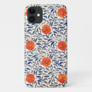 Case-Mate iPhone Case Boîtier de téléphone à fleurs orange de style vint
