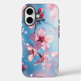 Coques iPhone 16 Boîtier de téléphone à fleurs rose Dream Watercolo