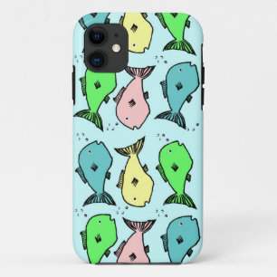Coque iPhone 11 Boîtier de téléphone à poisson coloré - Conception