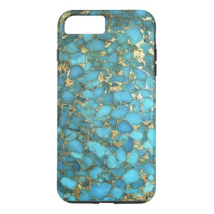 Coques Pour iPhone "Boîtier de téléphone bleu turquoise"