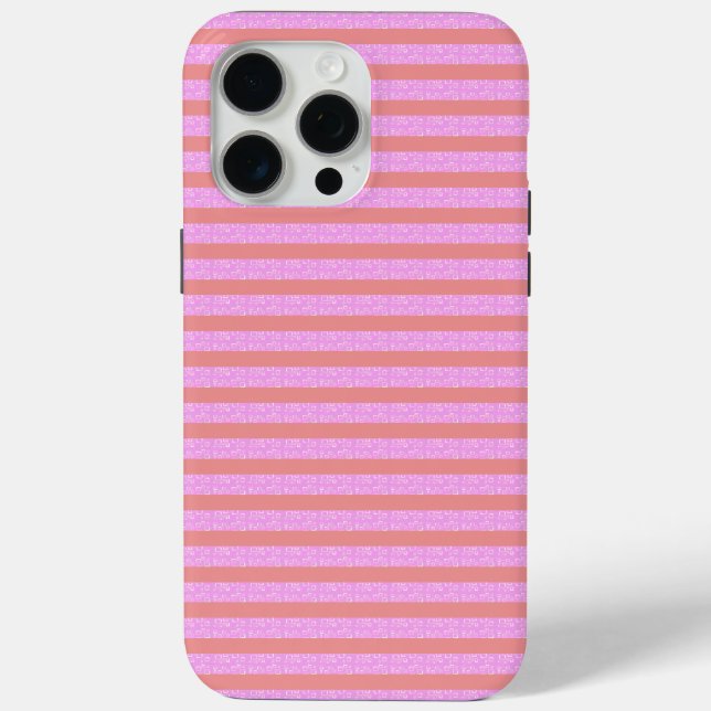 Coques Case-Mate iPhone Boîtier de téléphone cellulaire en bande rose (Verso)