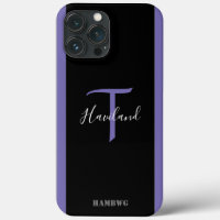 Boîtier de téléphone cellulaire monogramme HAMbyWG