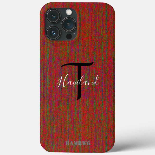 Coques Case-Mate iPhone Boîtier de téléphone cellulaire monogramme HAMbyWG (Verso)