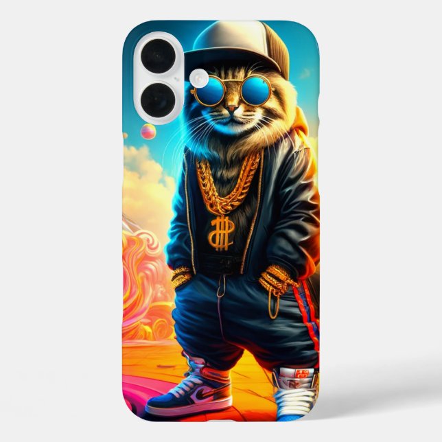 Coques Case-Mate iPhone Boîtier de téléphone de chat Gangster (Verso)