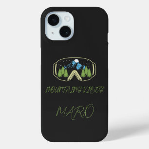 Coque Pour iPhone 15 boîtier de téléphone de ski personnalisé