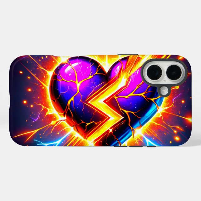 Coques Case-Mate iPhone Boîtier de téléphone du coeur cassé (Verso (horizontal))