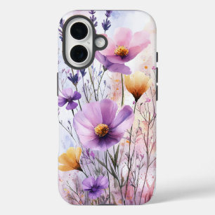 Coques iPhone 16 boîtier de téléphone en couleur d'aquarelle de rêv