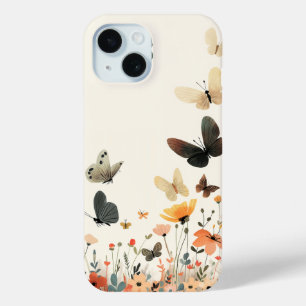Coque Pour iPhone 15 "Boîtier de téléphone en forme de papillon élégant