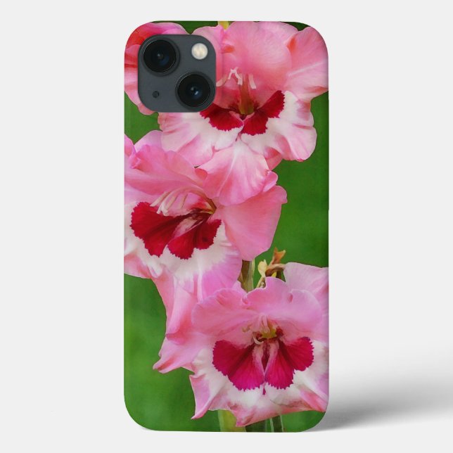 Coques Case-Mate iPhone Boîtier de téléphone fleuri rose gladiolus (Verso)