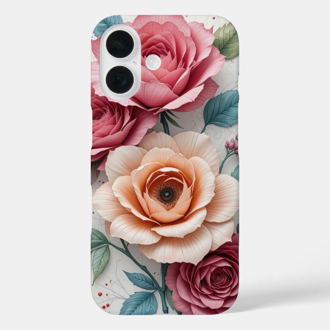 Coques Case-Mate iPhone Boîtier de téléphone floral (Verso)