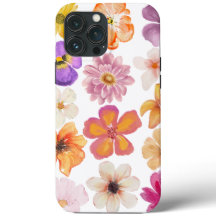 Boîtier de téléphone floral Aquarelle