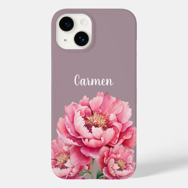 Coques Case-Mate iPhone Boîtier de téléphone floral personnalisé, Boîtier  (Verso)