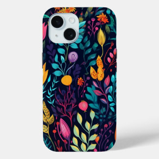Coque Pour iPhone 15 Boîtier de téléphone iPhone 15 Conception florale 