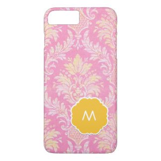 Etui iPhone Case-Mate Boîtier de téléphone monogramme rose Damas