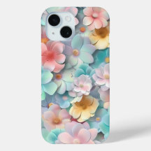 Boîtier de téléphone Motif Pastel Flower