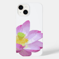 Boîtier de téléphone nénuphar rose