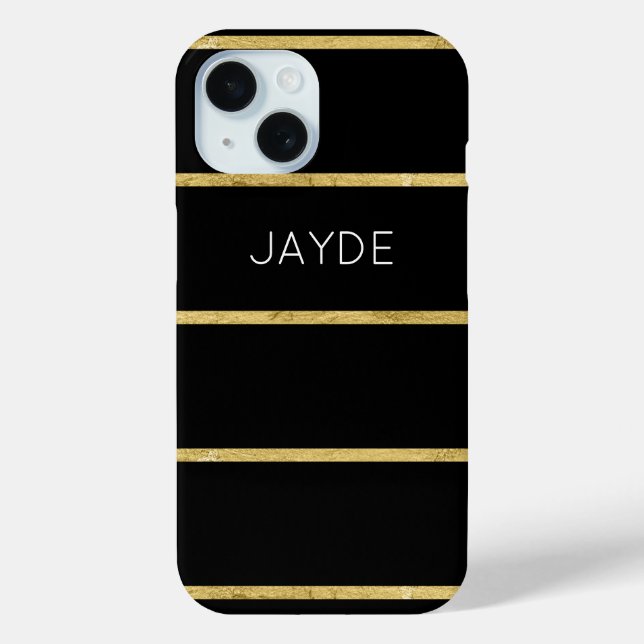 Coques Case-Mate iPhone Boîtier de téléphone portable personnalisé Gold Fo (Verso)