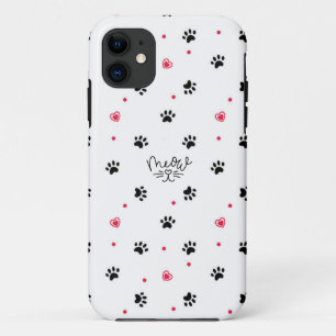 Case-Mate iPhone Case Boîtier de téléphone pour chat et coeur