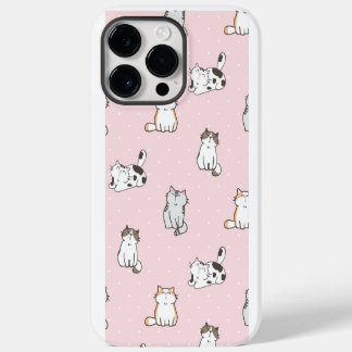 Coque Pour Pour iPhone 14 Pro Max Boîtier de téléphone pour chats rose