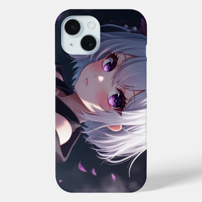 Coques Case-Mate iPhone Boîtier de téléphone pour fille aux yeux pourpres (Verso)
