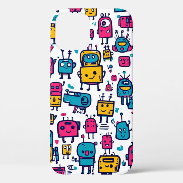 Coques Case-Mate iPhone Boîtier de téléphone pour robot artistique iPhone (Verso)