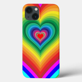 Case-Mate iPhone Case Boîtier de téléphone Rainbow Heart