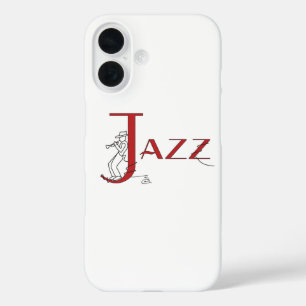 Coques iPhone 16 Boîtier de téléphone rouge de Trumpet Jazz