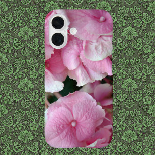 Coques iPhone 16 Boîtier de téléphone très rose Hydrangea