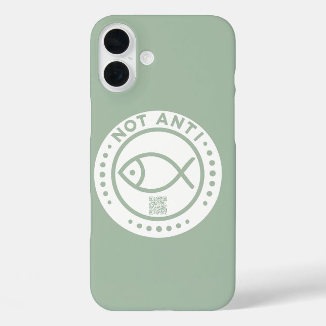 Coques Case-Mate iPhone Boîtier de téléphone vert pâle NotAntiFish (Verso)