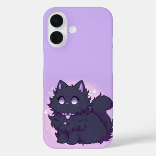Coques iPhone 16 Boîtier Fluffy Chat