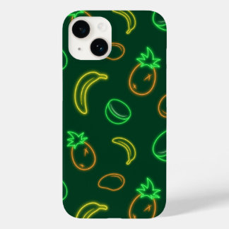 Coque Pour iPhone 14 Boîtier iPhone 14 motif fruit tropical néon