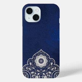 Coque Pour iPhone 15 Boîtier Iphone 15 Bleu élégant Design Turc