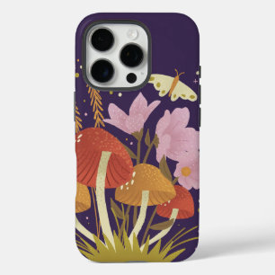 Coques iPhone 16 Pro Boîtier iPhone 16 Pro Champignon de la Forêt