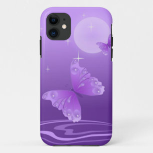 Coques Pour iPhone Boîtier iPhone 5 Papillon Violet