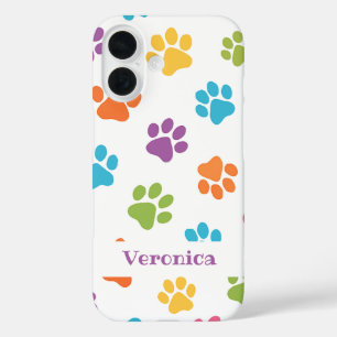 Coques iPhone 16 Boîtier iPhone avec empreinte de patte personnalis