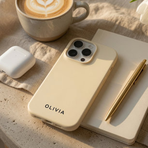 Coques iPhone 16 Pro Boîtier iPhone Buttercream Personnalisé Nom Pers
