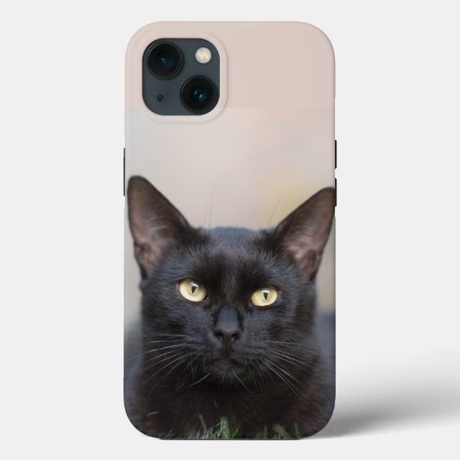 Coques Case-Mate iPhone Boîtier iPhone Case-Mate chat noir (Verso)