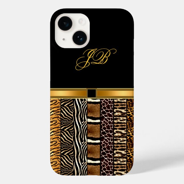 Coques Case-Mate iPhone Boîtier iPhone Case-Mate Or Noir (Verso)