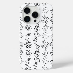 Coque iPhone 15 Pro Boîtier IPhone Motif d'Icône de Pharmacie Professi