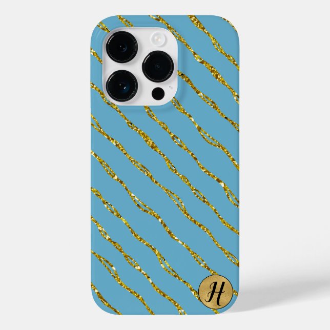 Coques Case-Mate iPhone Boîtier Parties scintillant or et casque téléphoni (Verso)