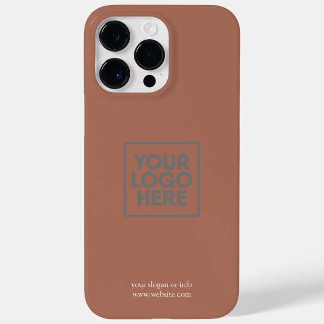 Coques Case-Mate iPhone Boîtier promotionnel personnalisé - Logo, Slogan (Verso)