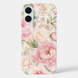 Coques iPhone 16 Boîtier robuste pour iPhone 16 Pro Max à motif flo