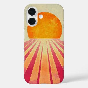 Coques iPhone 16 Boîtier Sun Phone Horizon rose