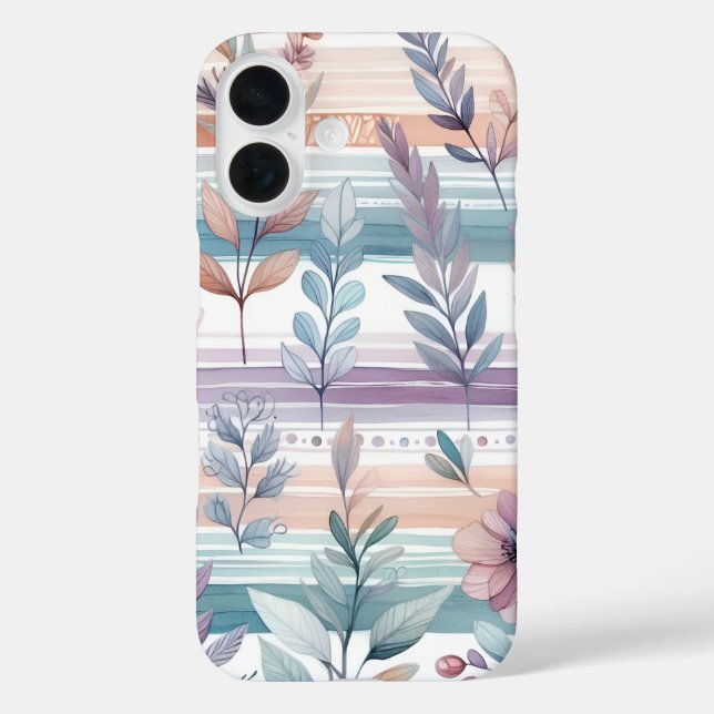 Coques Case-Mate iPhone Boîtier téléphonique à aquarelle florale (Verso)