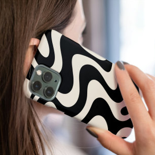 Coque Pour iPhone 15 Boîtier téléphonique Abstrait Retro Liquid Swirl M